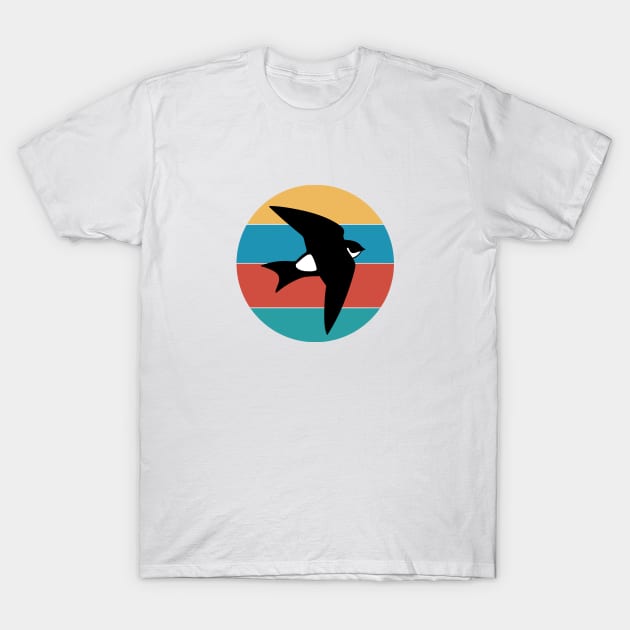 Martin bird, the flight virtuoso, vintage for birds lovers T-Shirt by croquis design